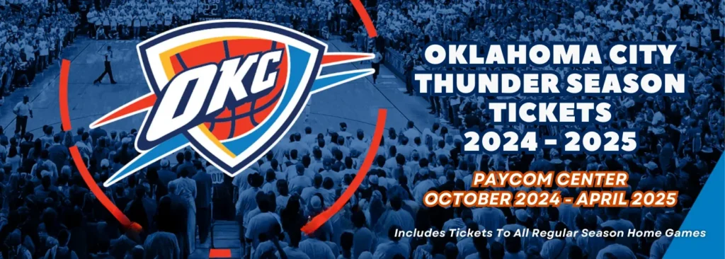 Oklahoma City Thunder Season Tickets (Includes Tickets To All Regular Season Home Games) at Paycom Center