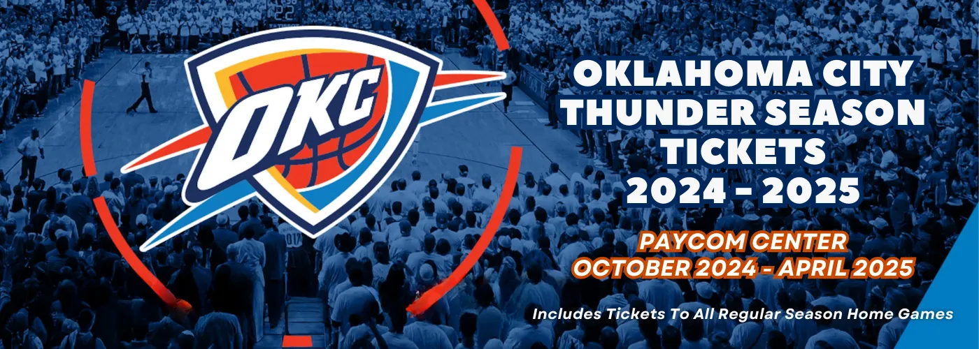 Oklahoma City Thunder Season Tickets (Includes Tickets To All Regular Season Home Games)